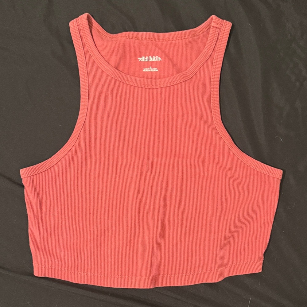Wild Fable Women's Red Crop Top